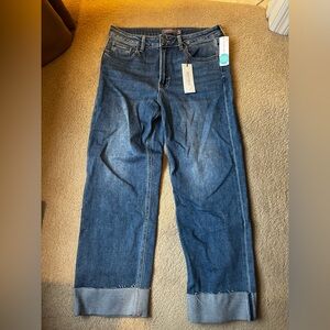 Just USA Wide Leg Crop Jeans